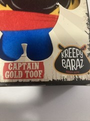 Kreepy Baraz 6″ Capt Gold Toof Stuffed Animal Doll NIB