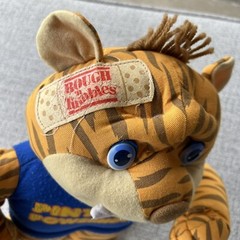 Vintage 1987 AMTOY Rough ‘n Tumbles Plush Tiger ~ Pint Size Powerhouse