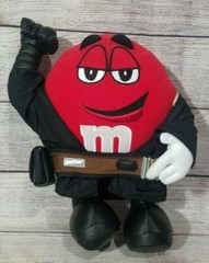 Plush Star Wars Red M&M Anakin Stuffed Toy Black No Light Saber 13″ 2005