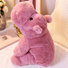 Weighted Stuffed Animals 17.7″ 2.2lbs, Soft Pink Hippo Stuffed Animal, Small …