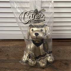 Raising Cane’s 2024 Limited Edition Golden Plush Puppy 28th Birthday NEW Sealed