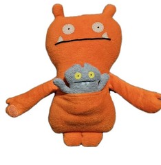 Ugly Doll Ugly Buddies Wage and Babo 10″ Plush 2012 Pretty Ugly Orange and Gray
