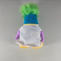 Disney Club Penguin Rad Scientist Plush 8” Stuffed Animal Lab Coat Green Hair