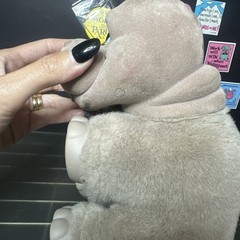 Vintage Baby Hippo Zoo Borns Ed Kaplan Gray 9″ Stuffed Plush 1994