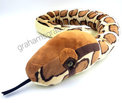 WILD REPUBLIC BURMESE PYTHON SNAKE HUGE JUMBO PLUSH STUFFED ANIMAL TOY 54″ NEW