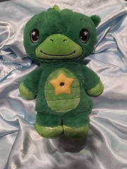 Star Belly Dream Lites Stuffed Animal Night Light Dreamy Green Dinosaur *Flaw*