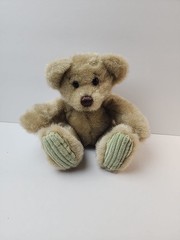 Bear Plush Brown Teddy Corduroy Feet Stuffed Animal Toy 6″