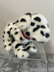 GUND Dalmatian Dog Beanbag Plush Stuffed Toy Red Collar White Black 046245
