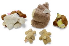 Vintage Philip Stahl Hi-Lo Import Dollcraft Industries & More Plush Bear Dog Lot
