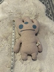 Vintage Uglydoll TRAY Gray 13″ Plush 2003 Pretty Ugly 3 Eyes Tan/light Pink Toy