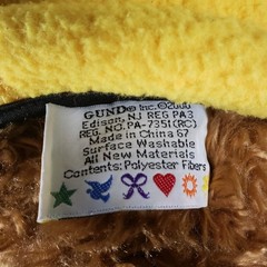 Gund Wish Bear 2000 2001 Limited Edition Yellow Vest Plush Toy Doll