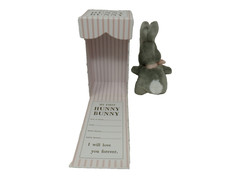 Face to Face Designs My First Hunny Bunny Gray Plush with Keepsake Gift Box