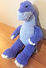 Build a Bear PURPLE SPOTTED DINOSAUR 17″ plush BABW Apatosaurus
