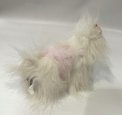 Webkinz Lil Kinz Yorkie Plush HM070 Ganz Pink White Stuffed Dog Retired No Code