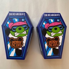 (2) Deddy Bears Series 3 Dr. Beargrave 5″ Plush w Coffin License 2 Play