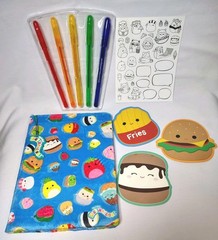SQUISHMALLOWS Fast Food All About Squish Collection: Pens, Stickers, Journal