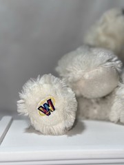 Ganz Webkinz Gray & White Husky 7″ Plush Stuffed Animal Toy HM120 No Code
