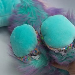 Rainbow Fuzzles Veda Unicorn Plush Douglas Cuddle Toys 15″ Teal Purple Sparkle