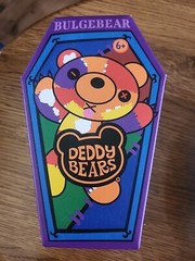 Deddy Bears Multicolor Bulgebear 5″ Coffin Plush Series 3 License 2 Play..NEW