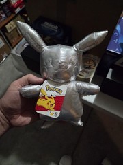 Pikachu Plush Silver Pokemon 25th Anniversary Edition NEW