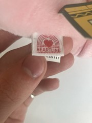 Vintage Crayola Pink Bunny Plush Binney And Smith Inc Heartline 80s New 9”