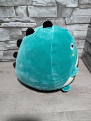 9″ Teal Blue Plush Fat Chubby Dinosaur Dragon Stuffed Animal Pillow Monster Toy