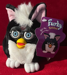 1999 Tiger Electronics Furby Buddies VERY GOOD 4″ tall Plush Bean Bag Toy Beanie