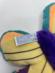 Vintage B J Toy Co Butterfly Plush Bright & Colorful 10″ Stuffed Animal