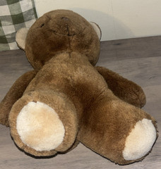 James River Teddy Bear Plush Brown Smiling Vintage Soft Toy 1987 – 12″