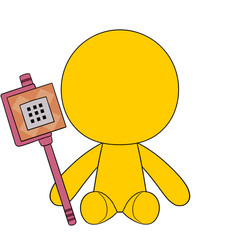 Youtooz Alan Becker Yellow Plush H9inch PP Cotton Plushie