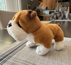 GANZ Webkinz Bulldog Plush Stuffed Animal Retired No Code 2005 HM126