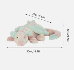 Own the Rare 50cm Jellycat Lazulia Dragon Large Plush Doll with Tags & Dust Bag.