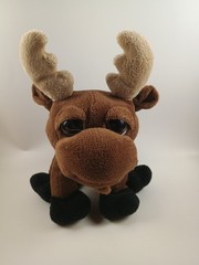 2013 The Petting Zoo 9″ Moose Plush Stuffed Animal Brown