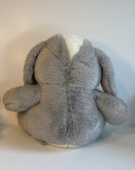 Chrisha Playful Plush Gray Puppy Dog Stuffed Animal Toy 1988 Vintage EUC
