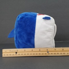 Pinkfong Baby Shark Daddy Shark Cube Plush WowWee Blue White 6 Inch Toy