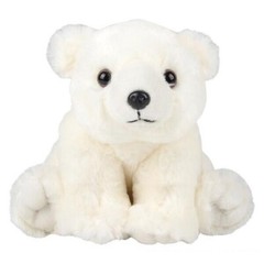 New POLAR BEAR 8 inch Stuffed Animal Plush Toy WHITE