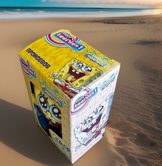 SpongeBob SquarePants Black Eyes! Micro Teenies! **🔥Sun damage 1 side *obo*⭐️
