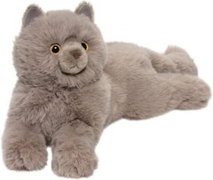 Douglas Cuddle Toys Juliette 15″ Grey Persian Cat Plush Stuffed Animal