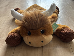 Scottish Highland Cow Plush 19″ Brown w/ Ribbed Hooves 2023 MTY NWT