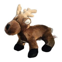 Ganz HM 137 Reindeer With Antlers Brown Stuffed Plush Animal 9 inch Super Soft