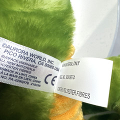 Aurora Dinosaur Plush 16” Parasaurolophus Green Stuffed Animal Toy