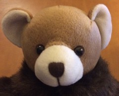Russ Berrie For Target Plush Bear In Fur Coat 15″