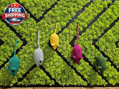 Handmade Toy Mouse Regular Knitting Wool & Cotton Yarn Healthy and Durable Pet T