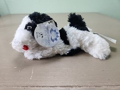 Big Dogs Herbal Comfort Puppy Dog Warming Plush Black White K13