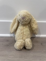 Jellycat Medium Bashful Lemon Bunny Yellow Stuffed Animal 11″ **READ DESCRIPTION