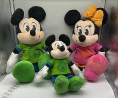 Disney Parks Animal Kingdom Dino Institute Mickey & Minnie Mouse Plush Toys Lot