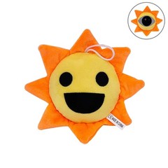 Sprunki Mr. Sun Plush Toy Yellow Orange Dual Sided Smile and Eye