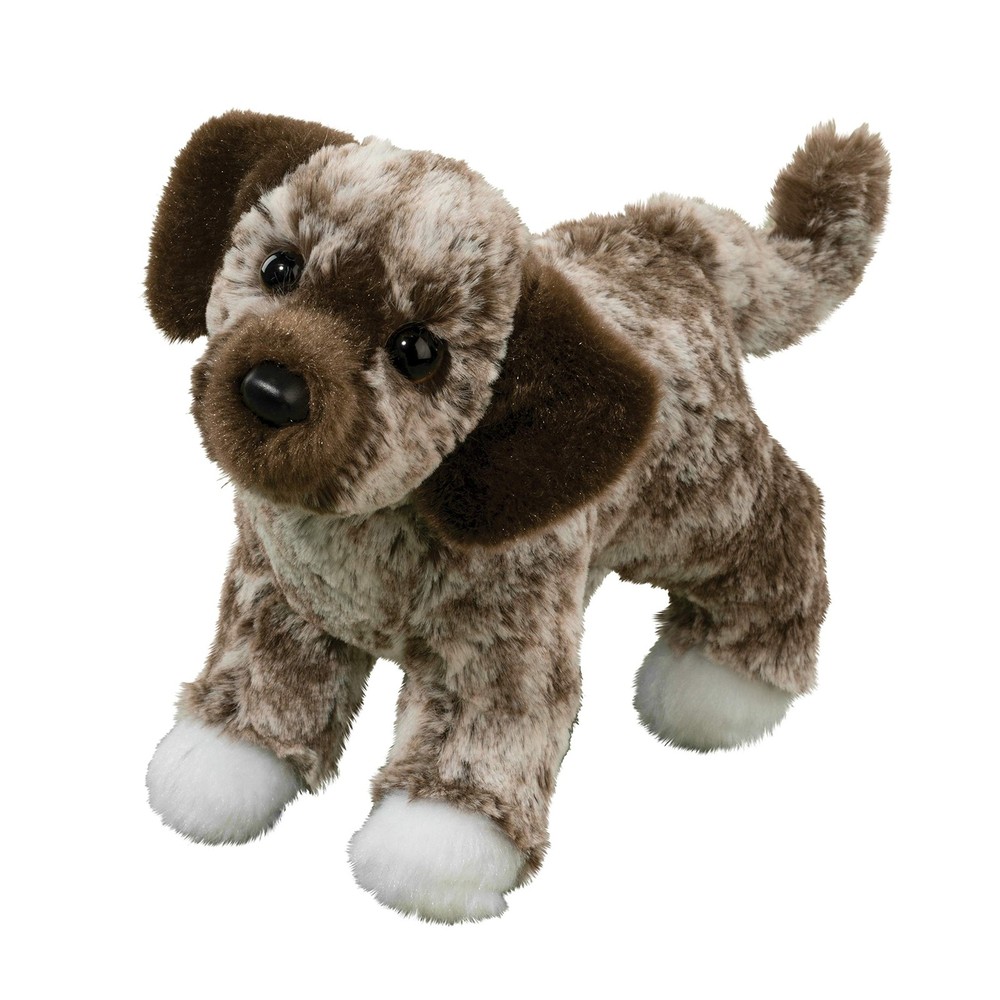 Douglas Spud Mixed Breed Mutt Dog Plush 8″ (20 cm) Long, Brown / Cream