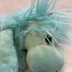 redemption plus plush 322354 turquoise silver sparkle lion
