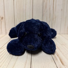 Chosun Dog Plush Dark Blue Bow Floppy 12 Inch Rare